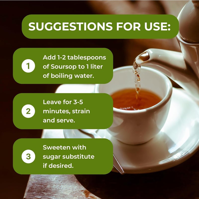 Hanan Soursop Leaves Tea - 1.4oz (40g) - Image 5